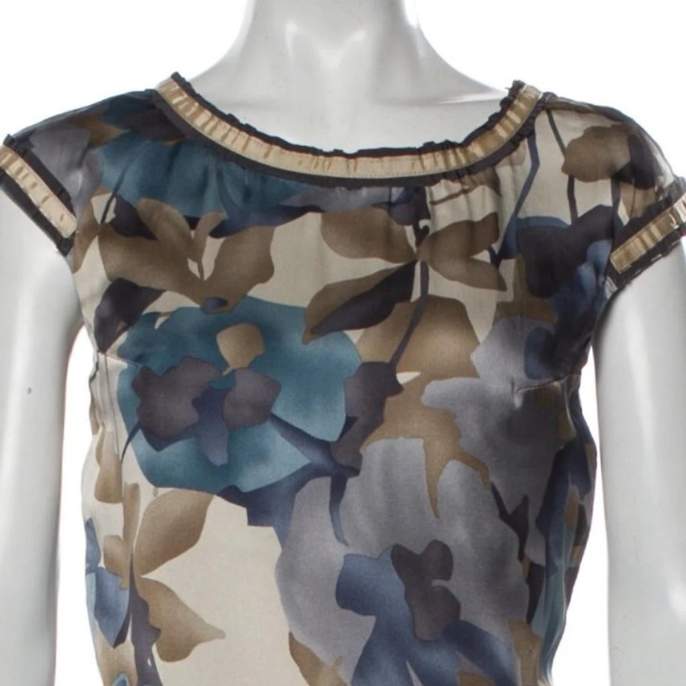 MAX MARA STUDIO 100 % Silk Mini Dress Size: 4